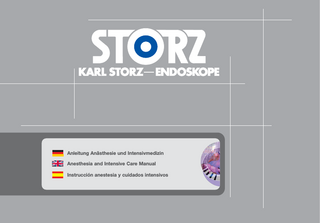 Anleitung Anästhesie und Intensivmedizin Anesthesia and Intensive Care Manual Instrucción anestesia y cuidados intensivos  