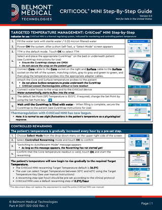 CritiCool MINI Step-By-Step Guide Ver 2.0 Rev E