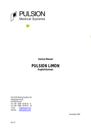 LiMON Service Manual Rev.0 Nov 2002