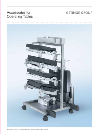 Accessories for Operating Tables Nov 2016