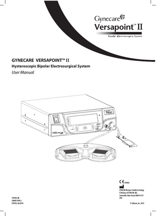 VERSAPOINT II User Manual June 2010