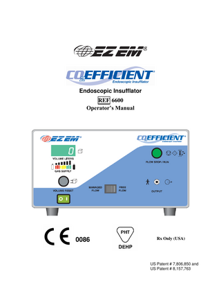 O2 EFFICIENT Operators Manual Model REF 6600 April July 2014