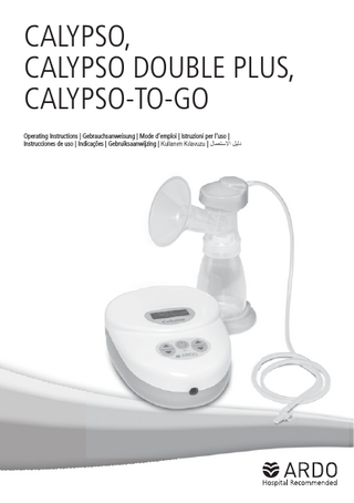 CALYPSO series Operating Instructions Sept 2012