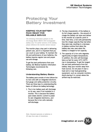 Battery Care Guide Technical Paper Rev II