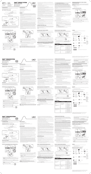 SNAP THERAPY SYSTEM Instructions for Use Rev B Sept 2018