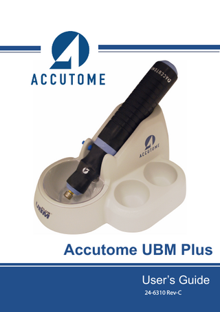 Accutome UBM Plus User’s Guide 24-6310 Rev-C  