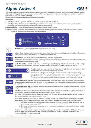 Alpha Active 4 Quick Reference Guide