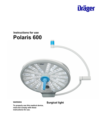 Polaris 600 Surgical Light Ed 7 Instructions for Use Oct 2019 