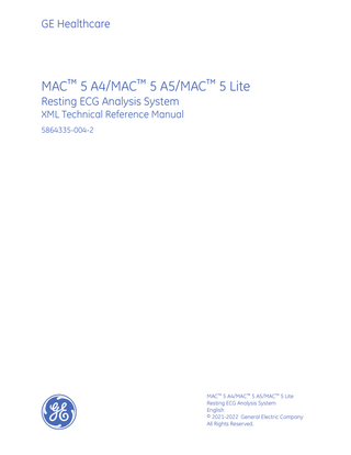 MAC 5 series XML Technical Reference Manual Rev 2 Jan 2022