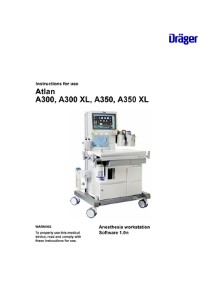 Atlan A300 series Instructions for Use sw 1.0n Edition 2 April 2019