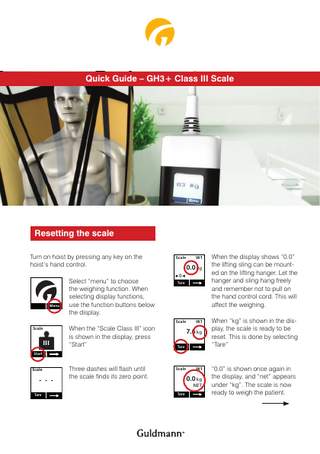 GH3+ Class III Scale Quick Guide