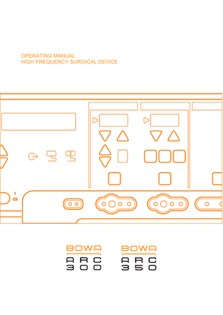 OPERATING MANUAL HIGH FREQUENCY SURGICAL DEVICE  