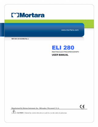 ELI 280 User Manual Rev J 