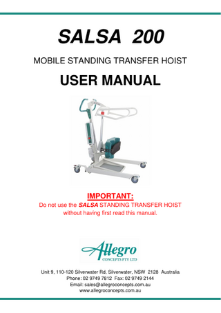 SALSA 200 User Manual 