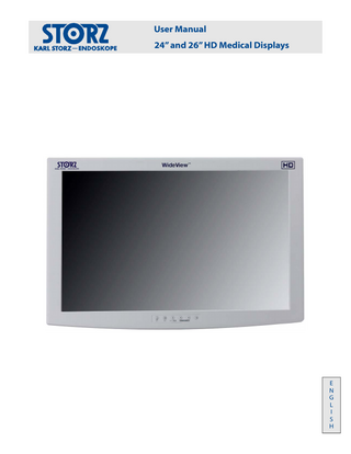 24 and 26 Inch HD Display User Manual Rev F