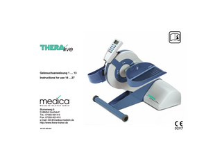 THERA live Instructions for Use 80 000 069-004