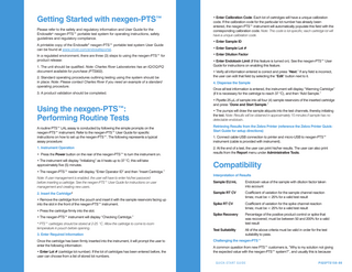 Endosafe nexgen-PTS Quick Start Guide