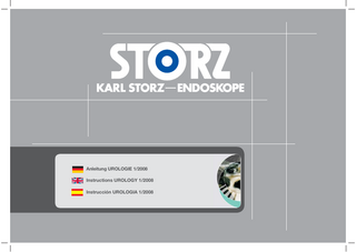 Anleitung UROLOGIE 1/2008 Instructions UROLOGY 1/2008 Instrucción UROLOGIA 1/2008  I  