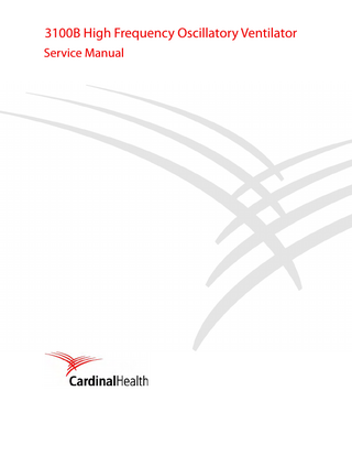 CardinalHealth 3100B High Frequency Oscillatory Ventilator Service Manual Rev G