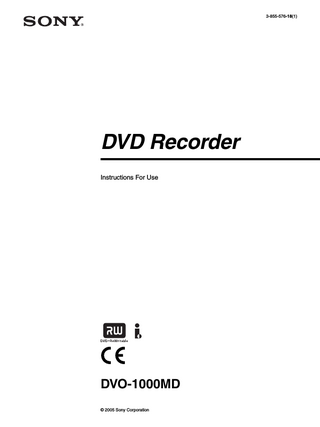 DVO-1000MD DVD Recorder Instructions for Use (18)