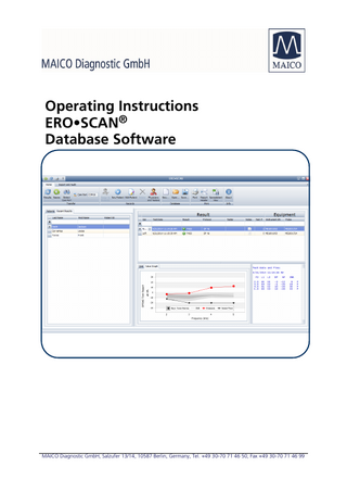 ERO.SCAN Database Software Operating Instructions May 2014