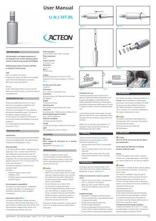 U.N.I MT.BL User Manual