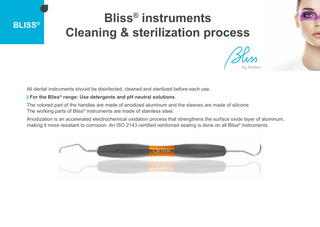 Bliss Instruments Cleaning & Sterilization Process