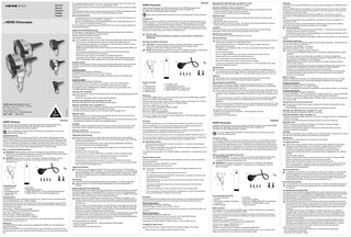 HEINE Otoscope BETA200&LED-BETA400&LED-K180-FO-FO LED-BATA100-K100-mini3000 User Manual Oct 2015