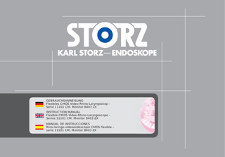 Flexible Laryngoscope Series 11101 CM, Monitor 8403 ZX Instruction Manual Ver 2.0 May 2015