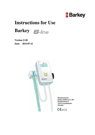 S-line Instructions for Use Ver 2GB July 2013