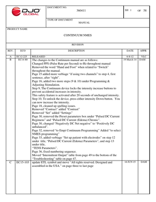 Empi Continuum Users Manual Rev C June 2015