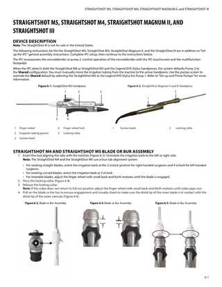 STRAIGHTSHOT M5, M4 Magnum II & III Quick Guide and Processing Instructions