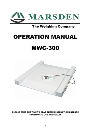 TABLE OF CONTENTS SPECIFICATIONS…………………………………………………..……………..…………… 3 POWER SUPPLY……………………………………………..……………………….……….. 3 GENERAL INFORMATION………………………………………………………..……………. 4 MAINATENANCE AND GENERAL CARE………………………………………..………... 4 1.0 BASIC FUNCTIONS……………………………………………………….……………… 5 1.1 SWITCHING ON …………………………………………………….…………….. 5 1.2 SWITCHING OFF…………………………………………………..………………. 6 1.3 SETTING ZERO……………………………………………………..……………… 6 1.4 HOW TO USE THE TARE FUNCTION ……………………………………..…… 7 1.5 HOW TO USE THE PRESET TARE FUNCTION …………………………….… 8 2.0 ADVANCED FUNCTIONS …………………………………………………………..…… 9 2.1 HOLD FUNCTION ………………………………………………………….…….. 9 2.2 BODY MASS INDEX (BMI) FUNCTION……………………………………….. 10 2.3 SETTING THE DATE AND TIME………………………………………….……. 11 2.4 PRINTING FUNCTION……………………………………………………..……. 12 ROHS COMPLIANCE…………………………………………………………………………. 13 ERROR MESSAGES…………………………………………………………………………... 14 CONTACT DETAILS ………..……………………………………………………….………… 15 2