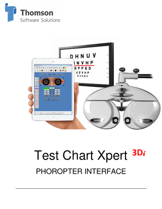 3Di Test Chart Xpert PHOROPTER INTERFACE