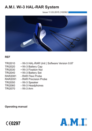 Wi-3 HAL-RAR System Operating Manual Issue 11 March 2015