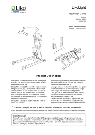 LikoLight Instruction Guide July 2009