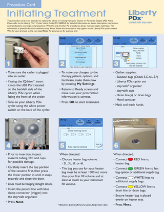 Liberty Procedure Card  Rev A