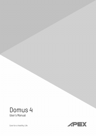 Domus 4  Alternating Pressure Redistribution System Ver 1. 8 Users Manual Feb 2019 