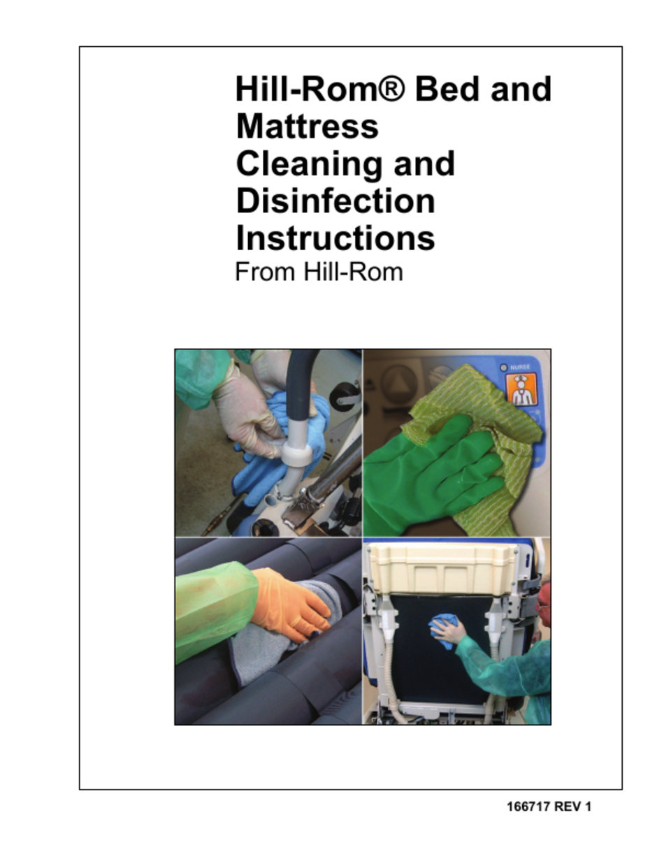 Hill-Rom Bed and Mattress Cleaning and Disinfection Instructions Rev 1 ...