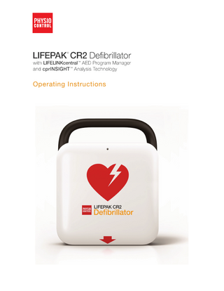 Stryker LIFEPAK CR2 Operating Instructions Jan 2019