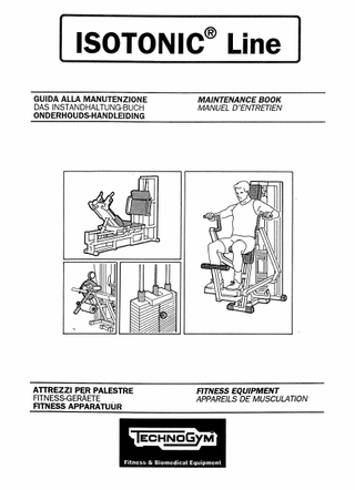 ISOTONIC Line Maintenance Book