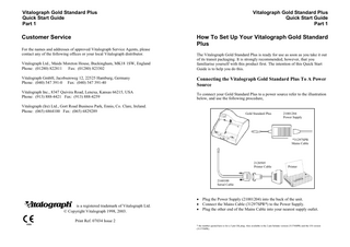 Gold Standard Plus Quick Start Guide Issue 2