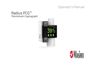 Radius PCG Mainstream Capnograph Operators Manual