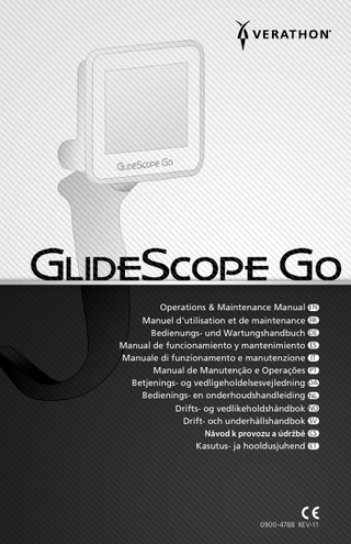 GlideScope Go Operations and Maintenance Manual Rev 11 July 2021