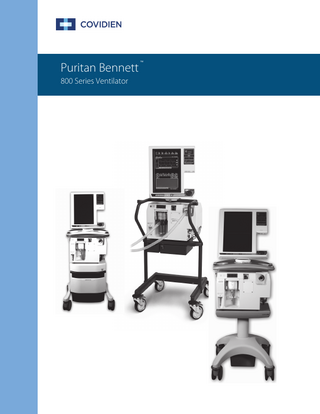 800 Series Ventilator Operators and Technical Reference Manual Rev G Oct 2016