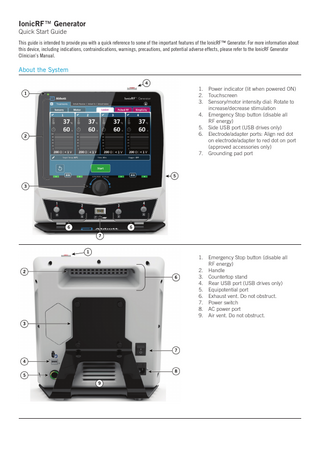 IonicRF Generator Quick Start Guide Rev B Oct 2020