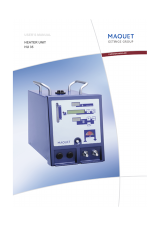 HU 35 HEATER UNIT Users Manual Ver XX-04 June 2012