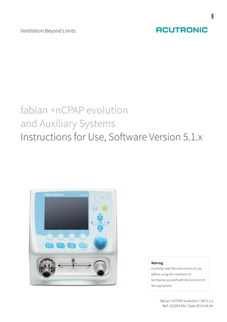 fabian +nCPAP evolution Instructions for Use and Auxiliary Systems sw 5.1.x April 2019