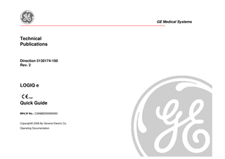 LOGIQ e Quick Guide Rev 2