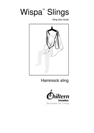 Wispa Hammock Sling User Guide April 2007